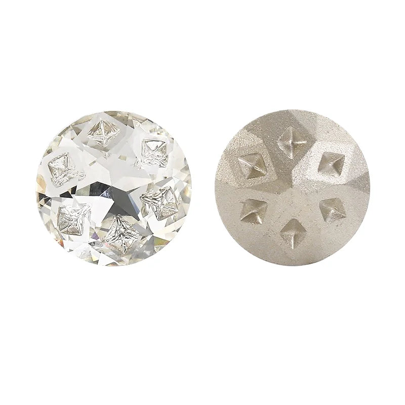 k9 Starshards Crafts beads Jewelry Accessories round shaped Glass Point Back