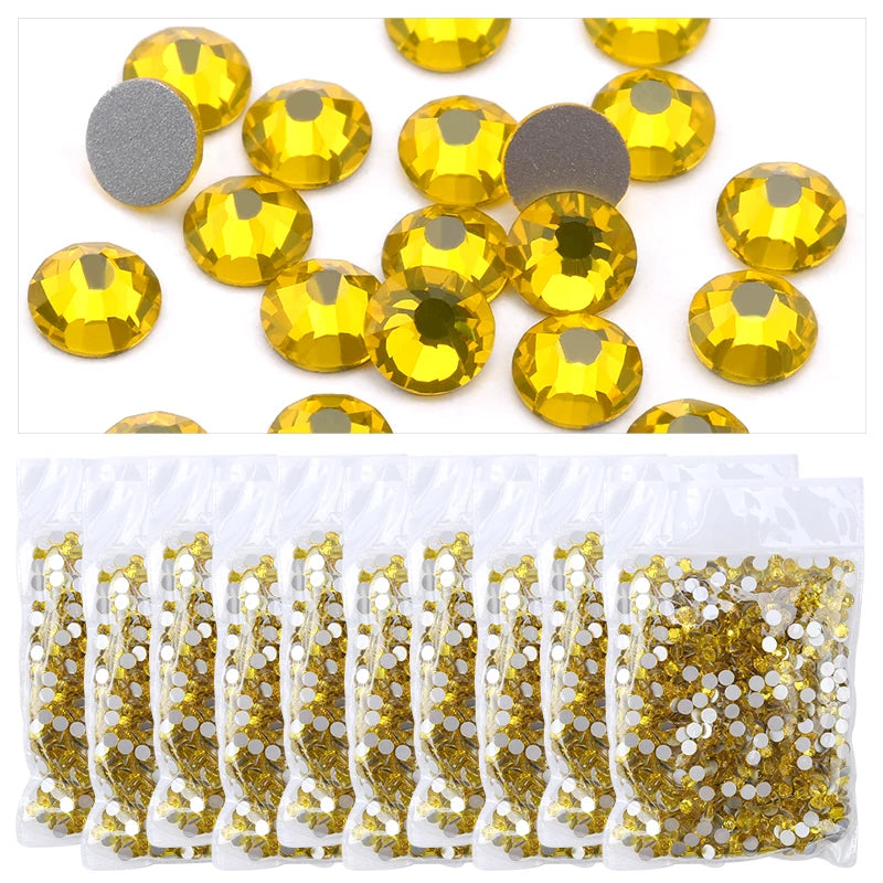 Wholesale in Bulk Rhinestones for Clothes DIY flat back Diamond Nail Rhinestone Decorations Crystals AB Glitter Face Art Stone