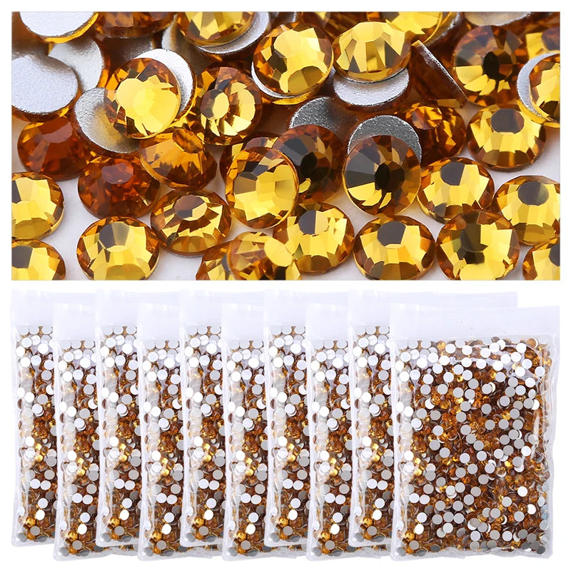 Wholesale in Bulk Rhinestones for Clothes DIY flat back Diamond Nail Rhinestone Decorations Crystals AB Glitter Face Art Stone