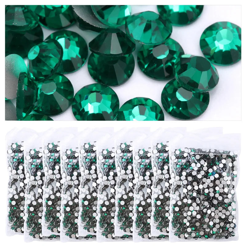 Wholesale in Bulk Rhinestones for Clothes DIY flat back Diamond Nail Rhinestone Decorations Crystals AB Glitter Face Art Stone