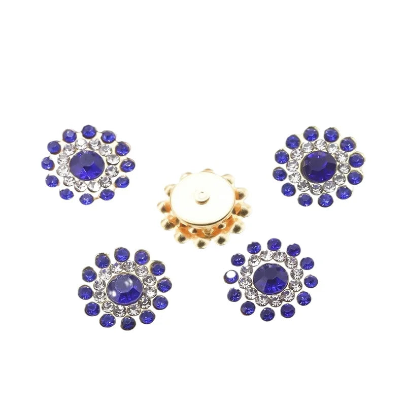 10mm 12mm  Sunflower Sewing Claw Rhinestones Crystals Glass Beads Buttons Stones Sew On Rhinestone for Clothes