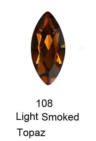 20pcs Navette Crystal Pointed Back Rhinestones All Size K9 Glass 3D Fancy Stones Nailart Diamond For Jewelry DIY 3017