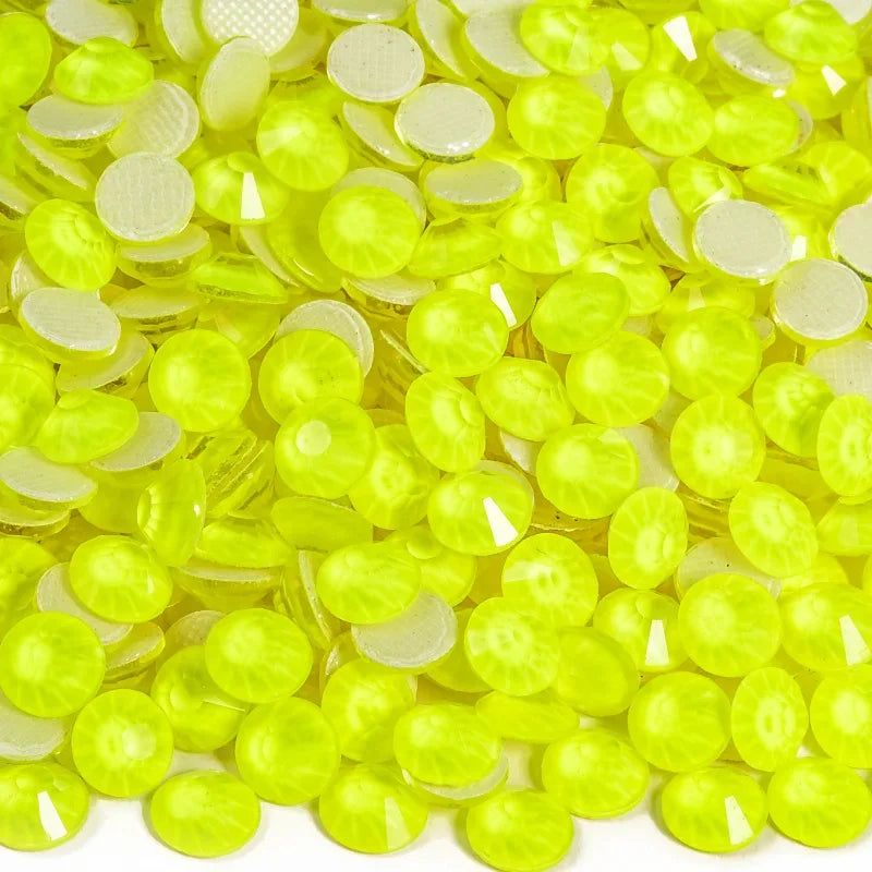 Glass Hotfix Rhinestones Neon Diamond Art Rhinestone Jewelery Crystals For Clothes Nails Sequins Crafts Materials