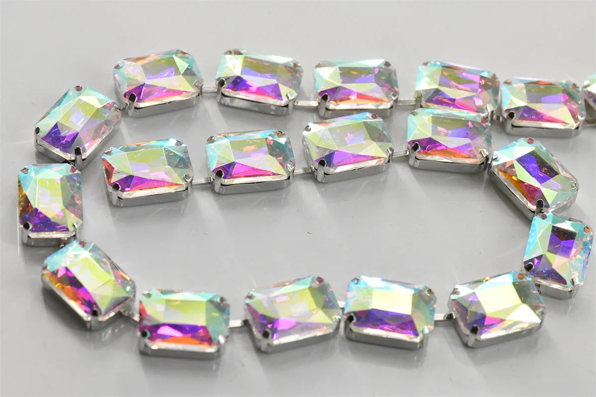 13x18mm  Strands pride necklace  handmade chain for dragqueen  Rectangle shape  1 yard