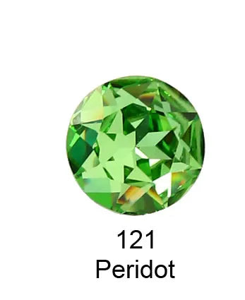 Round Crystal Glass Rhinestones, 3D Glitter Stones, DIY Diamonds for Jewelry Clothing, Garment Beads Decoration