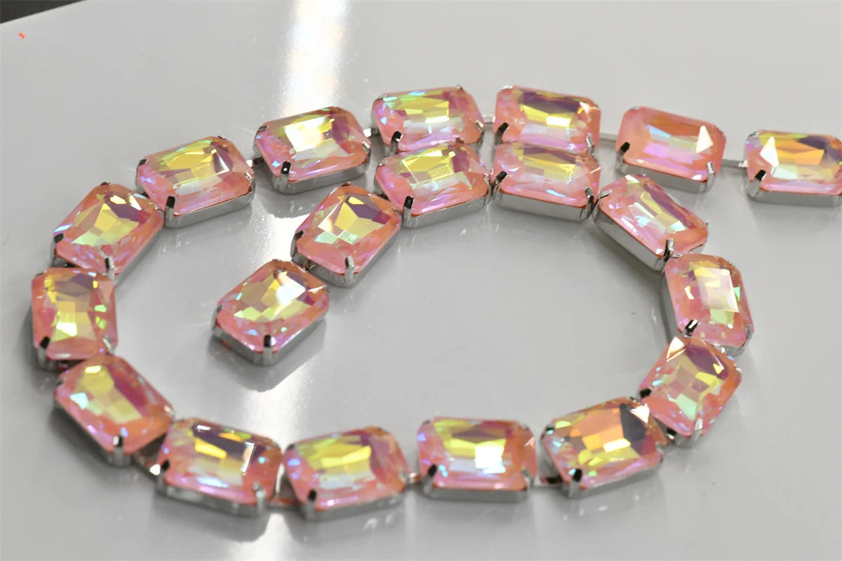 13x18mm  Strands pride necklace  handmade chain for dragqueen  Rectangle shape  1 yard