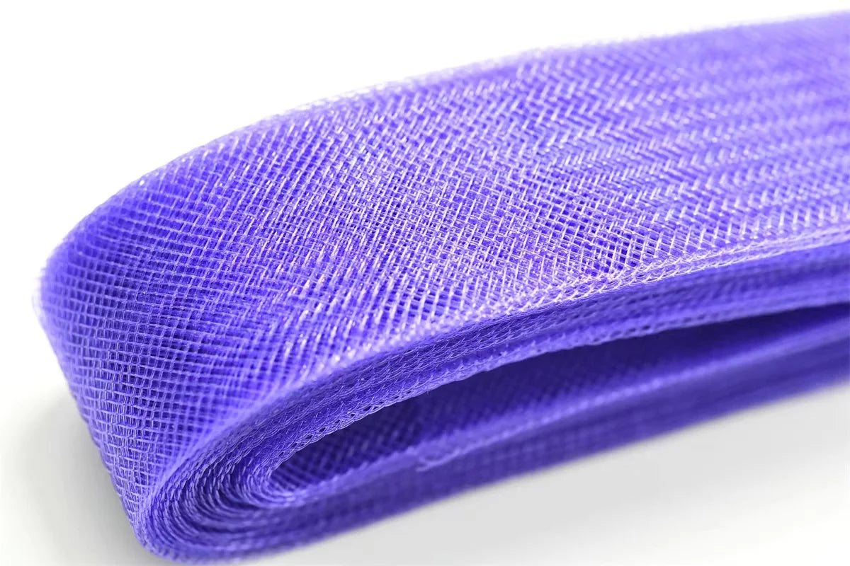 5cm 7.5cm plyester Mesh Ribbon Hard Stiff Flat Plain Crinolines Horsehair Fabric Multiple Widths  Hat And Skirt Making