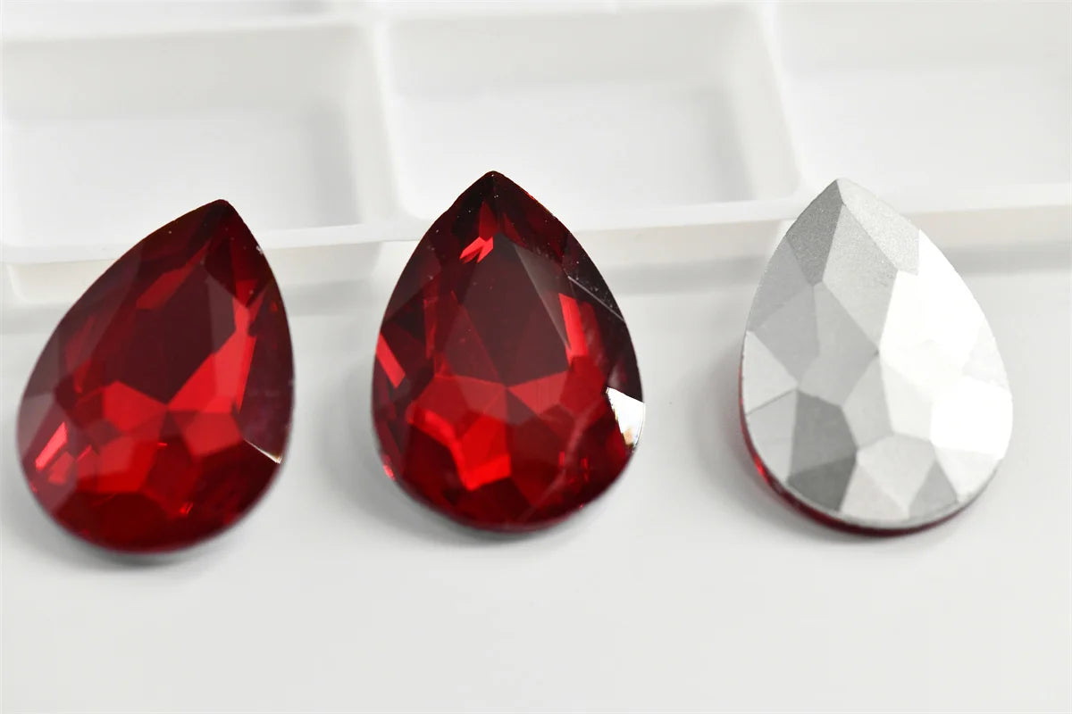 Dark Siam Glass Crystal Rhinestones  Beads for DIY Jewelry Crafting