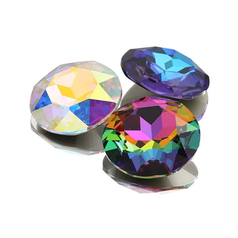 35mm 27mm k9 Big rhinestones Crystal  Round Glass stones  Jewels Making large beads for  wedding Decoration