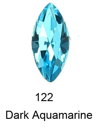 20pcs Navette Crystal Pointed Back Rhinestones All Size K9 Glass 3D Fancy Stones Nailart Diamond For Jewelry DIY 3017