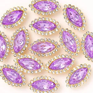 navette Acrylic Horse Eye Sewing Rhinestones Buttons Shiny CrystalS Glass Beads Stones Fabric Crafts