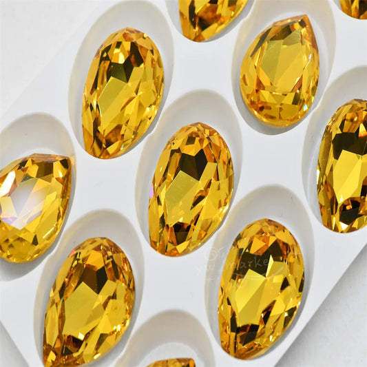 k9 Topaz glass crystal beads rhinestones for  jewels making dress clothing  decoration  crafts Accessories