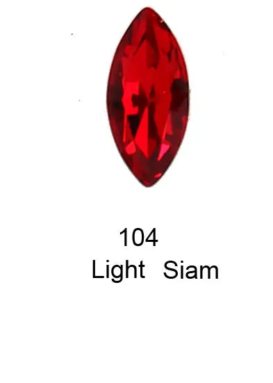 20pcs Navette Crystal Pointed Back Rhinestones All Size K9 Glass 3D Fancy Stones Nailart Diamond For Jewelry DIY 3017