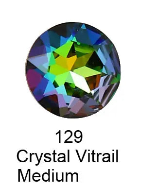 Round Crystal Glass Rhinestones, 3D Glitter Stones, DIY Diamonds for Jewelry Clothing, Garment Beads Decoration