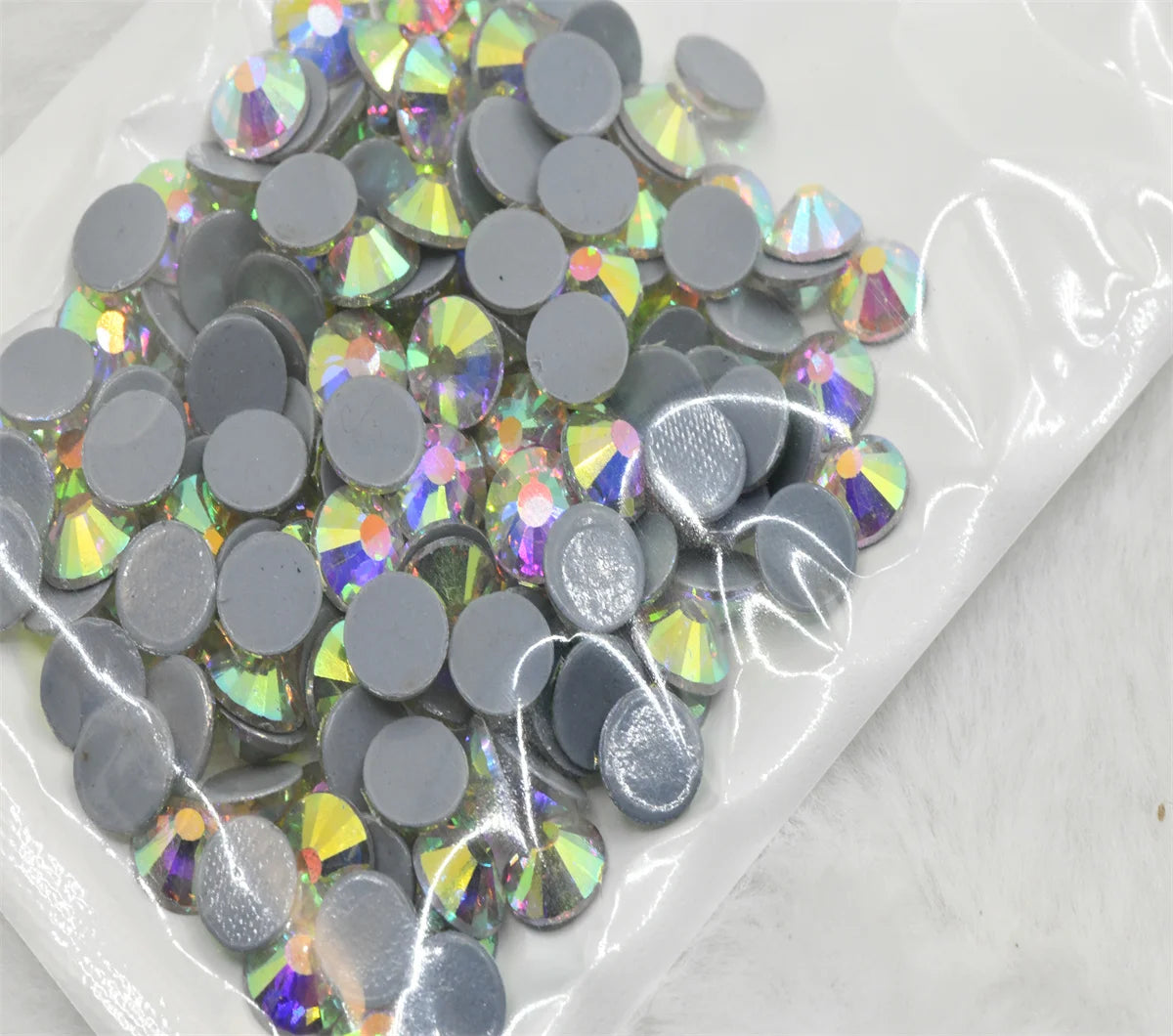 ss40 ss50  Big size Hot fix Iron on Rhinestones Flatback Crystal AB for clothing Decoration Crafts