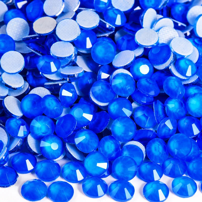 Glass Hotfix Rhinestones Neon Diamond Art Rhinestone Jewelery Crystals For Clothes Nails Sequins Crafts Materials