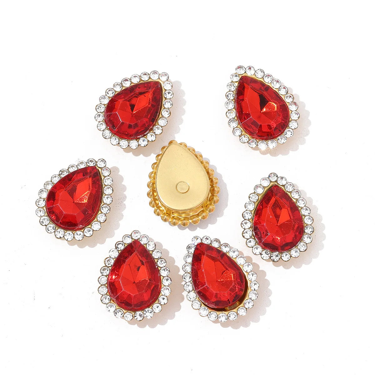 Sunflower Sewing Claw Rhinestones Crystals Glass Beads Buttons Stones  Clothes Sewing Accessories de costura novedosos