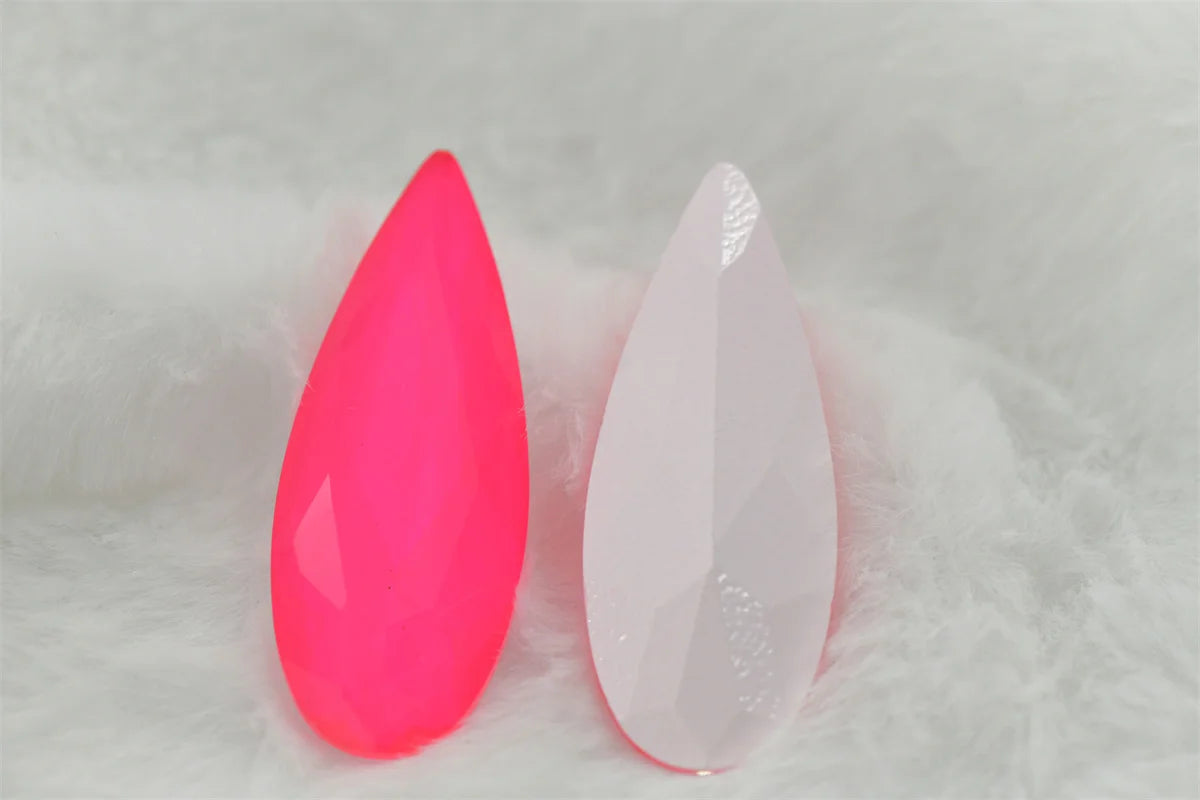 Neon Pink Rhinestones Crystals Strass Applique Shiny Stone Decor for Crafts Accessories