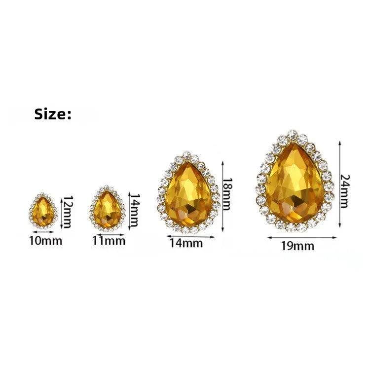 Sunflower Sewing Claw Rhinestones Crystals Glass Beads Buttons Stones  Clothes Sewing Accessories de costura novedosos