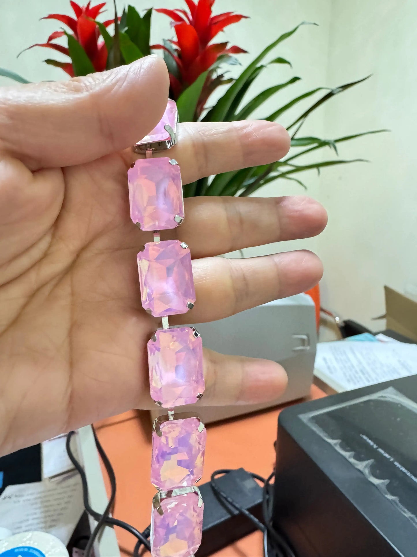 13x18mm  Strands pride necklace  handmade chain for dragqueen  Rectangle shape  1 yard