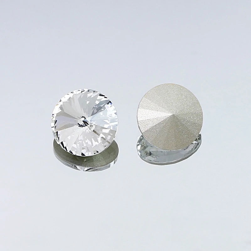 K9 18mm rivoli glass crystal pointback beads jewels making