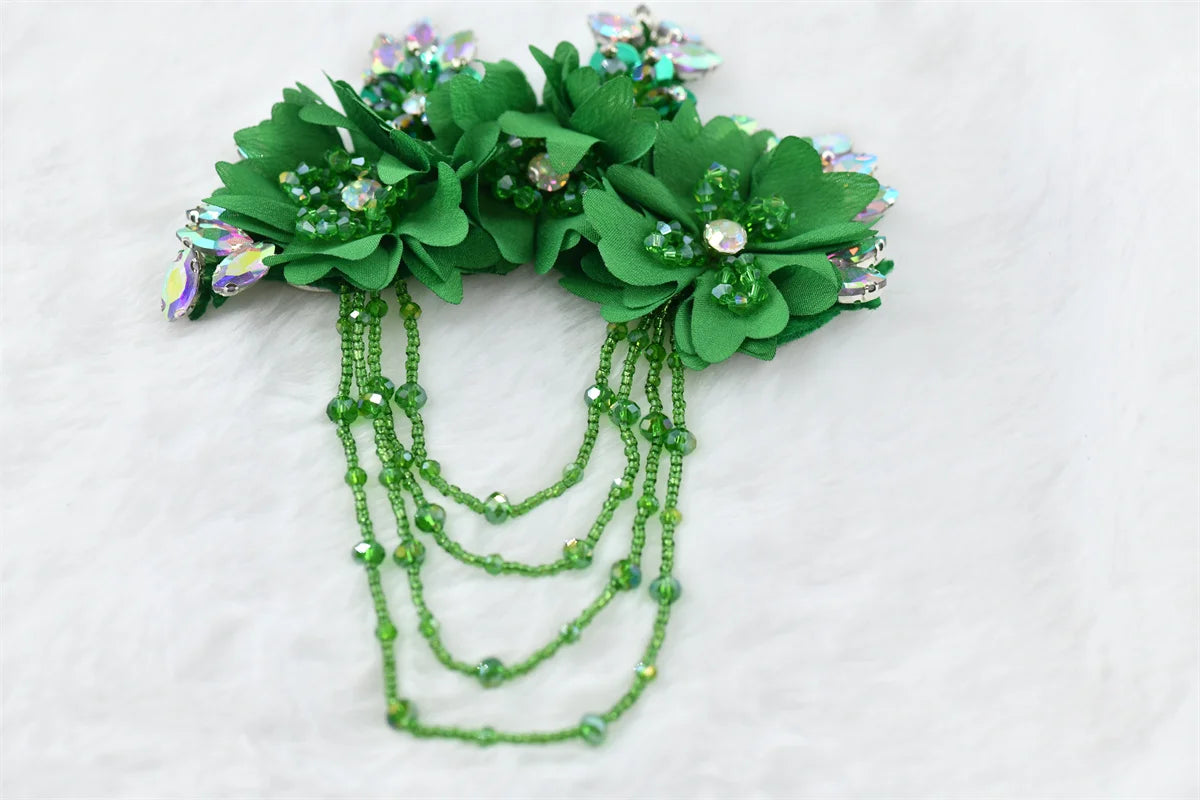 1 pcs fringe rhinetones Brooch Pin Corsage Collection  Perfect for Dancing  Celebration clothes crafts