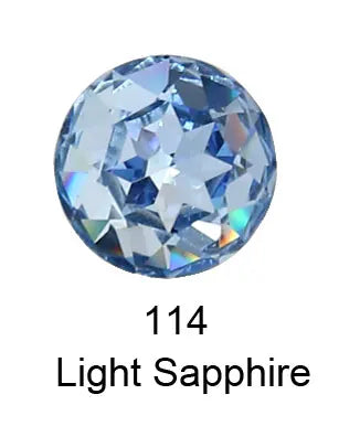 Round Crystal Glass Rhinestones, 3D Glitter Stones, DIY Diamonds for Jewelry Clothing, Garment Beads Decoration