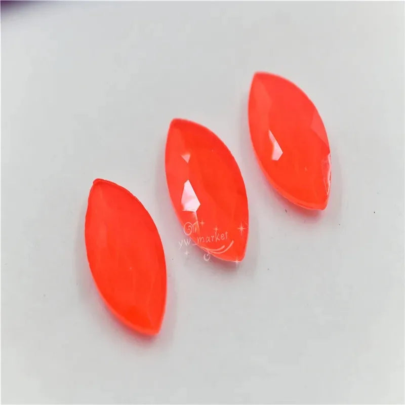 Neon orange Rhinestones Crystals Strass Applique Shiny Stone Decor for Crafts Accessories