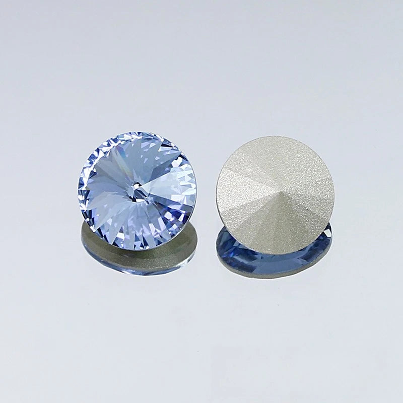 K9 18mm rivoli glass crystal pointback beads jewels making