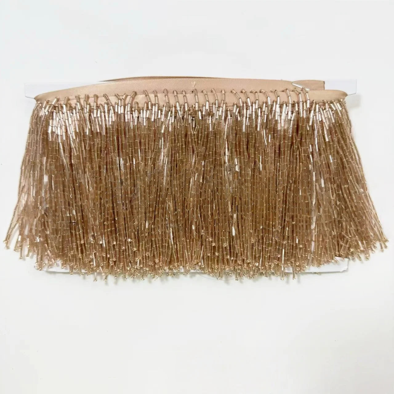 5 Yards 10cm Beaded Tassel Fringe Handmade Trimming for Costumes Dresses Crafts Sew on Decorative Edge