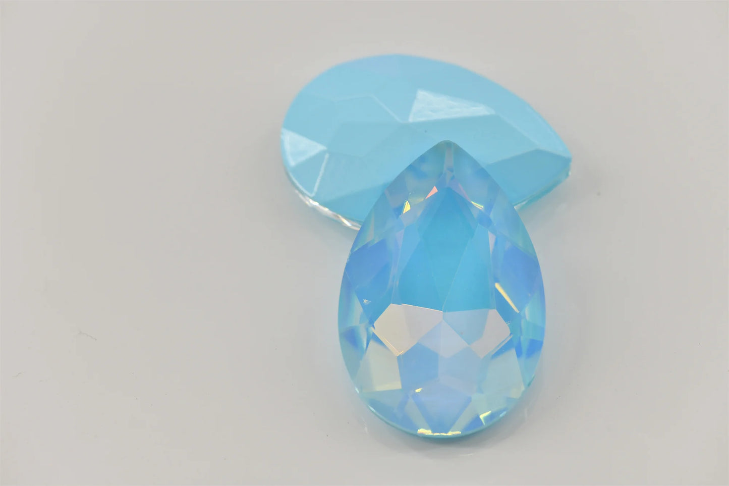 30x40mm  big stones Rhinestone crystal Glass beads Pointback teardrop  for needlework jewelery making