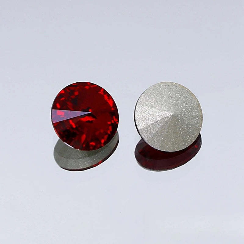 K9 18mm rivoli glass crystal pointback beads jewels making