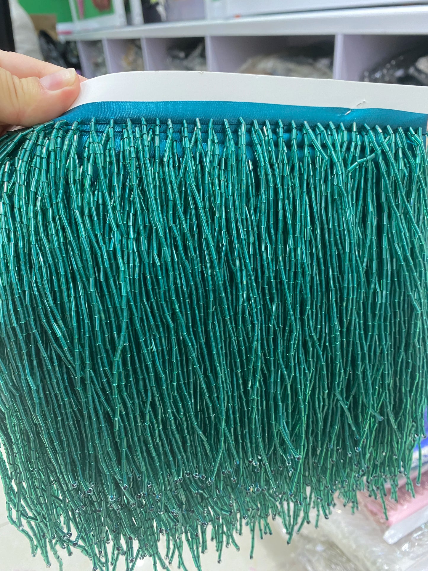 5 Yards 15cm Beaded Tassel Fringe Handmade Trimming for Costumes Dresses Crafts Sew on Decorative Edge