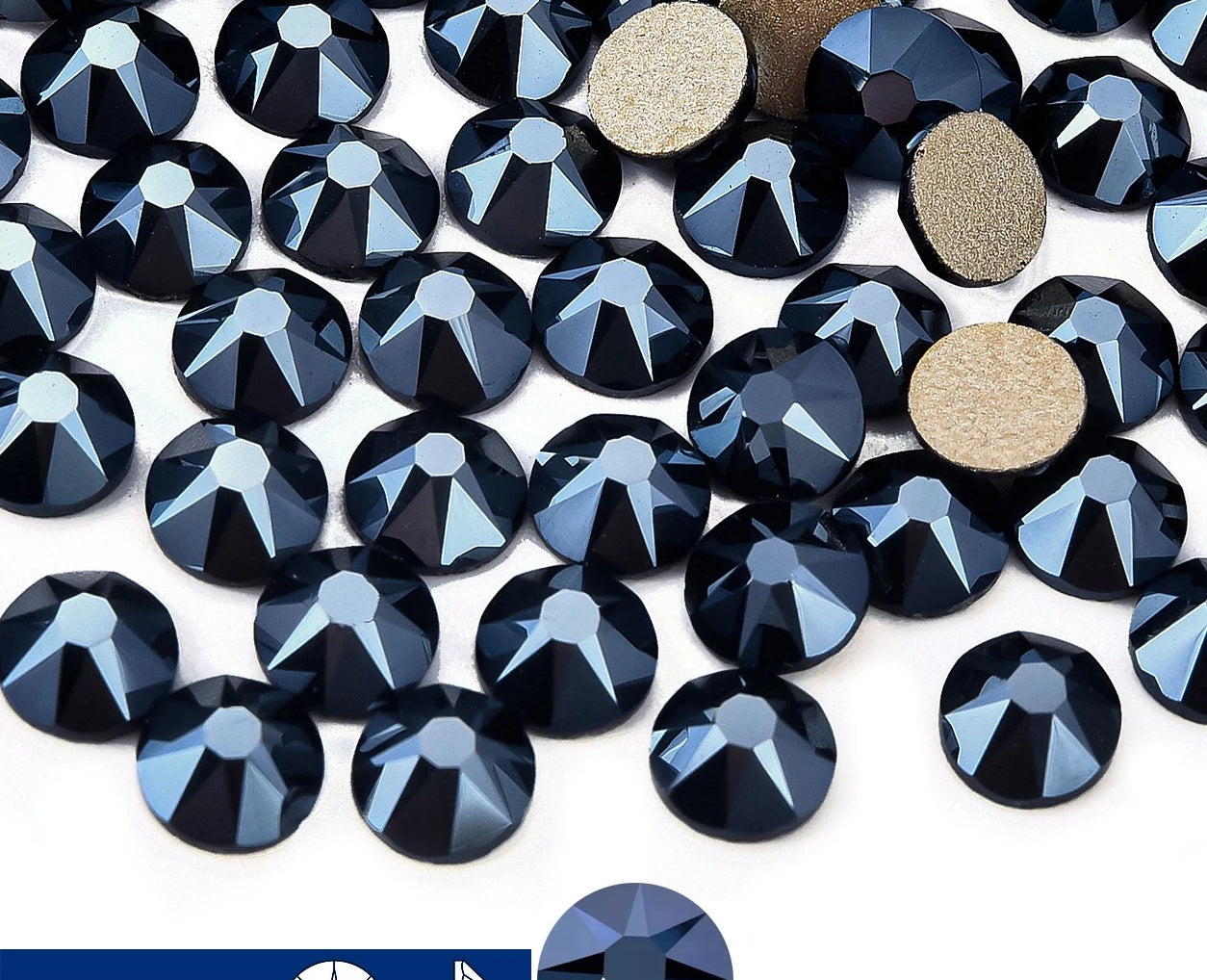16cut face  Non Hotfix Glass Crystal Rhinestones for Nail Art Stick-On Flat Back Strass Gems 16 Cuts DIY Nail Decoration