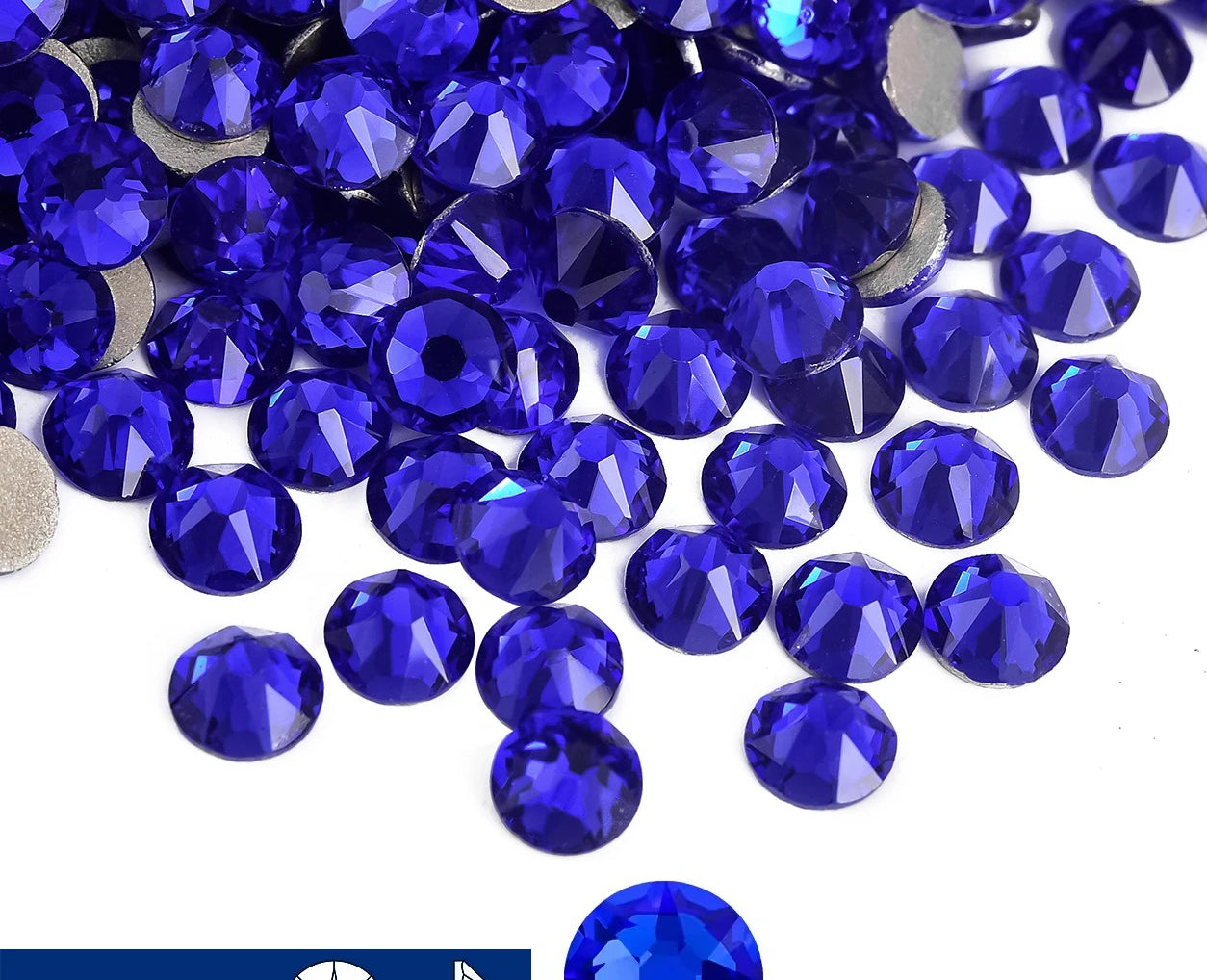 16cut face  Non Hotfix Glass Crystal Rhinestones for Nail Art Stick-On Flat Back Strass Gems 16 Cuts DIY Nail Decoration