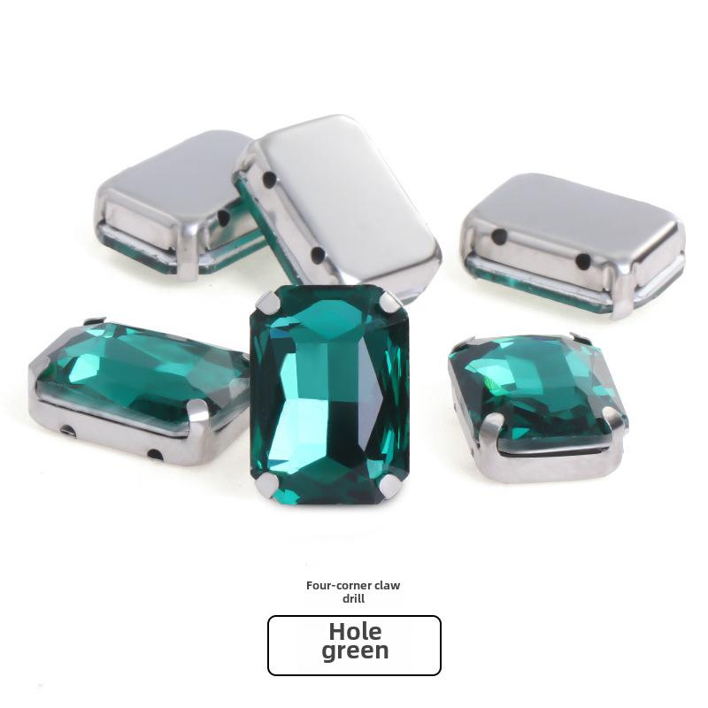 Octagonal Glass Drill for DIY Clothing and Bridal Accessories