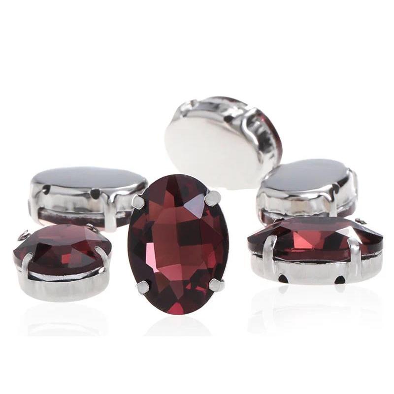 oval shape  Beads with claw  Fancy Stones sew on Rhinestone For Clothes Shoes  bags clothing DIY