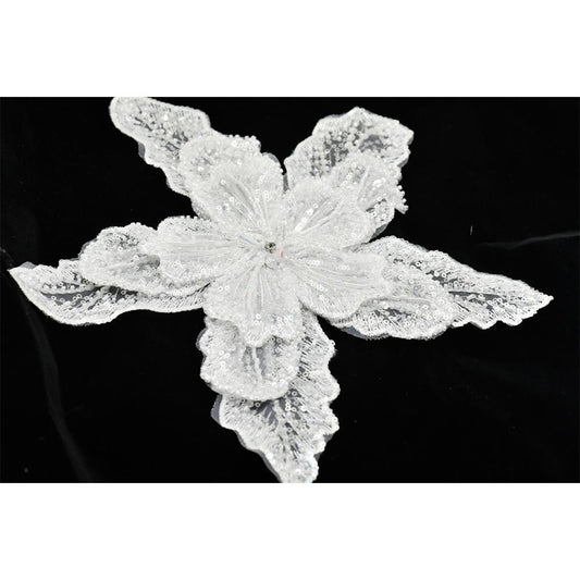 1pcs pin Multi-layer Lace Sequin Studded 3D Flower Patch DIY Clothing Decorative Applique Sweater Coat Accessories