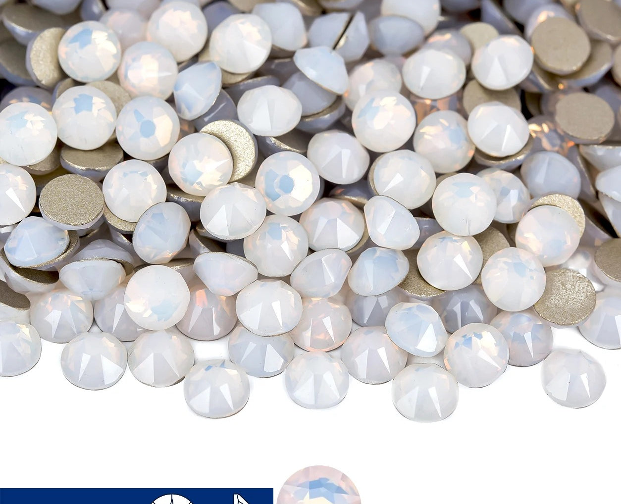 16cut face  Non Hotfix Glass Crystal Rhinestones for Nail Art Stick-On Flat Back Strass Gems 16 Cuts DIY Nail Decoration