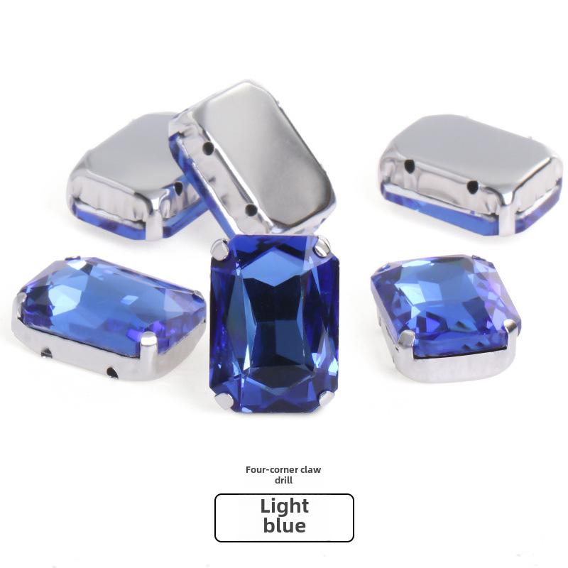 Octagonal Glass Drill for DIY Clothing and Bridal Accessories