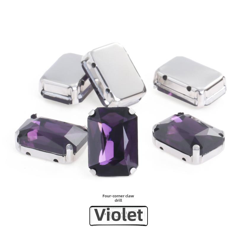 Octagonal Glass Drill for DIY Clothing and Bridal Accessories