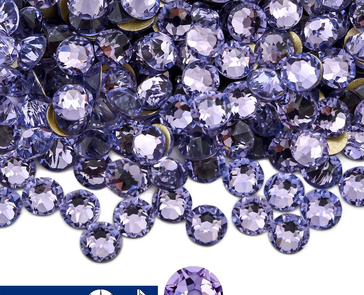 16cut face  Non Hotfix Glass Crystal Rhinestones for Nail Art Stick-On Flat Back Strass Gems 16 Cuts DIY Nail Decoration